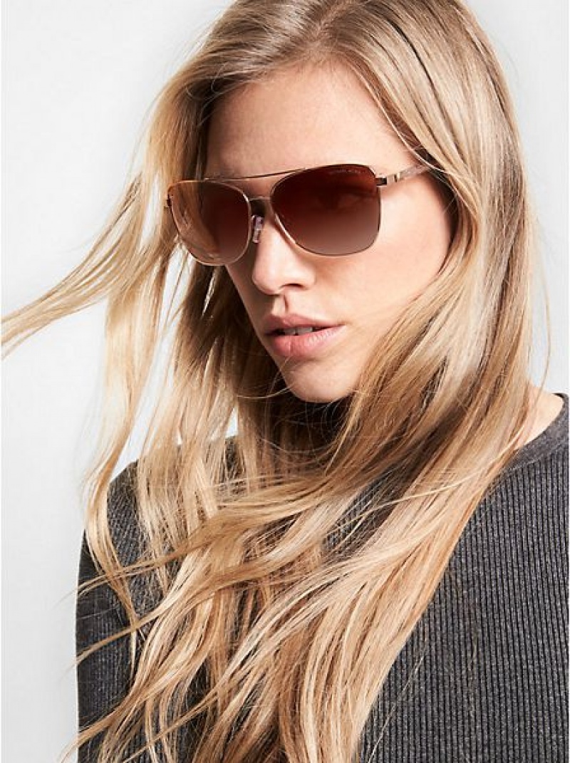 Gafas de Sol Michael Kors Stratton Mujer Rosas Doradas | 903867-USM