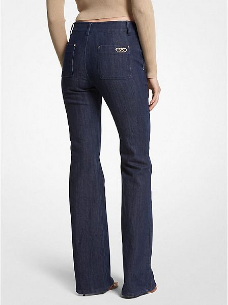 Jeans Michael Kors Bootcut Mujer Azul Marino | 189645-YTA