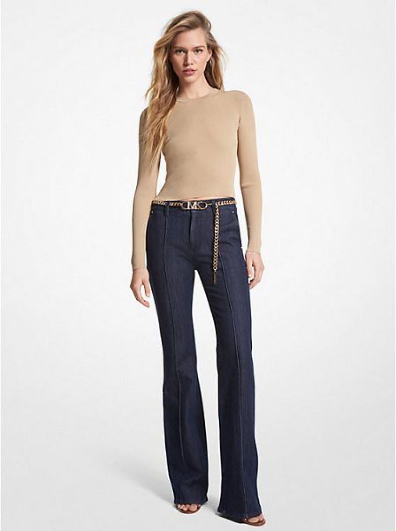 Jeans Michael Kors Bootcut Mujer Azul Marino | 189645-YTA