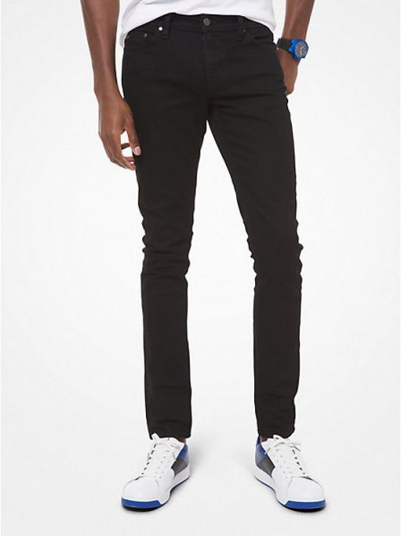 Jeans Michael Kors Slim-fit Stretch-cotton Hombre Negras Negras | 479165-MBU