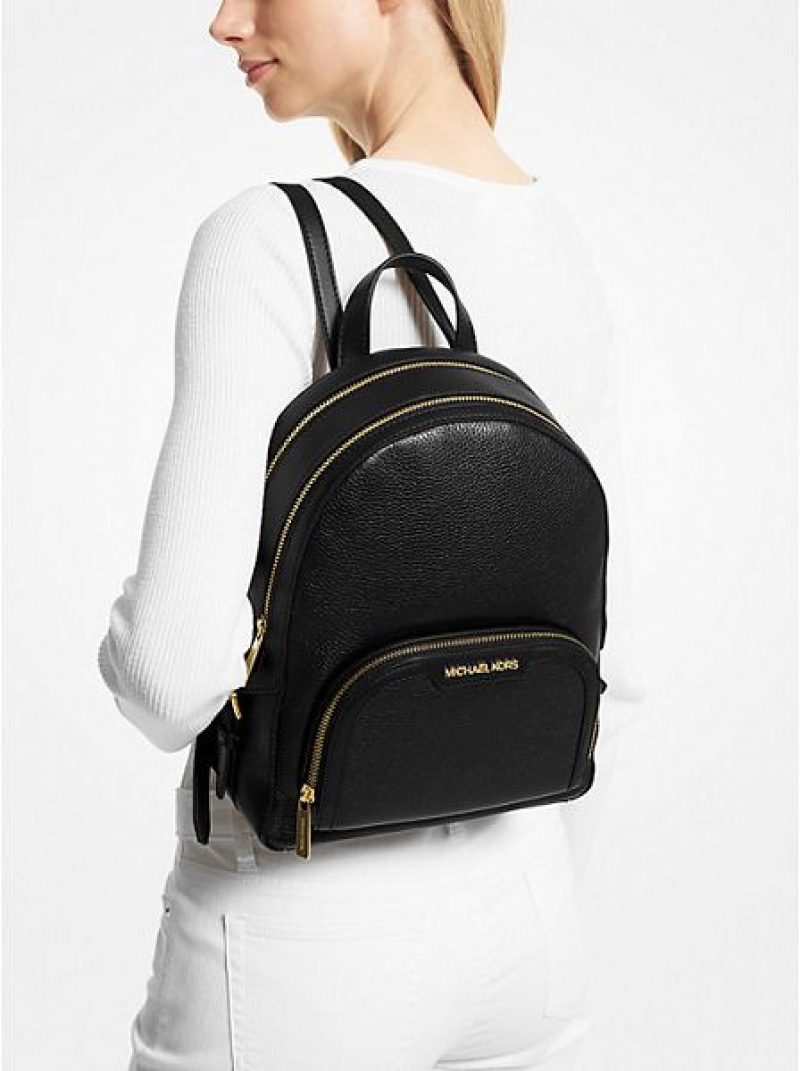 Mochila Michael Kors Jaycee Medium Pebbled Cuero Mujer Negras | 974568-BTK