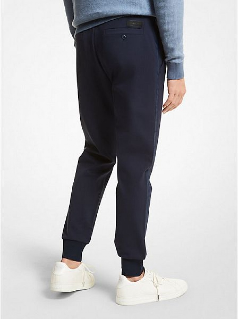 Pantalones Jogger Michael Kors Stretch Knit Hombre Azul Marino | 720539-HDG