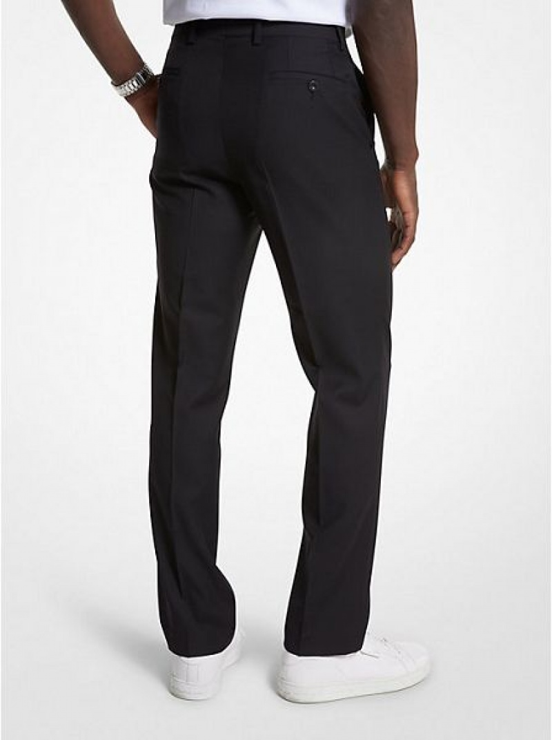 Pantalones Michael Kors Modern-fit Lana Blend Suit Hombre Negras | 982713-AOI