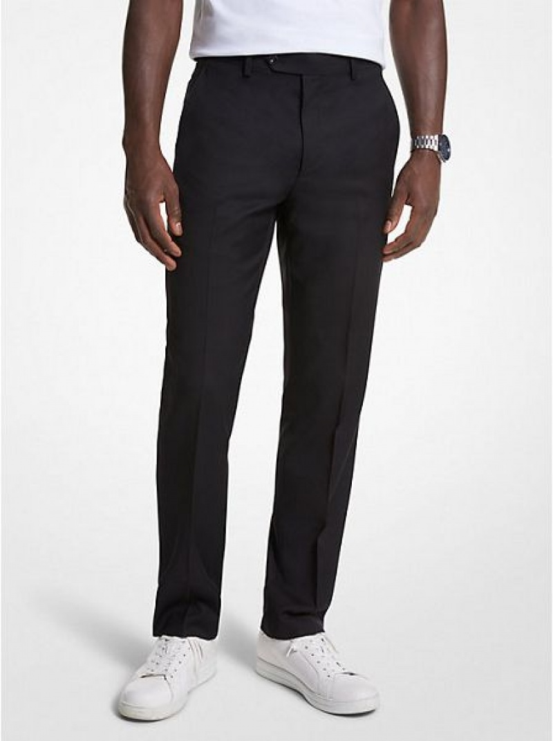 Pantalones Michael Kors Modern-fit Lana Blend Suit Hombre Negras | 982713-AOI