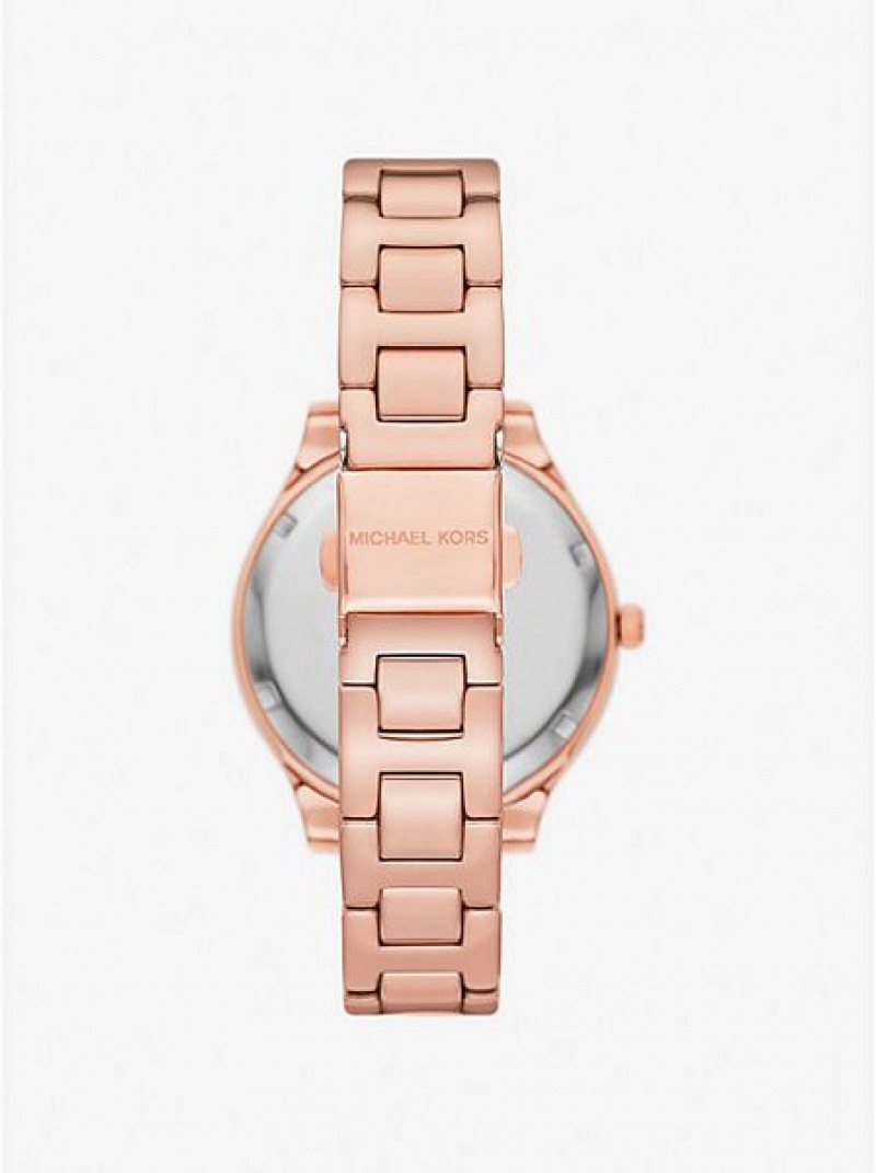 Relojes Michael Kors Liliane Pave Mujer Rosas Doradas | 485627-SNT