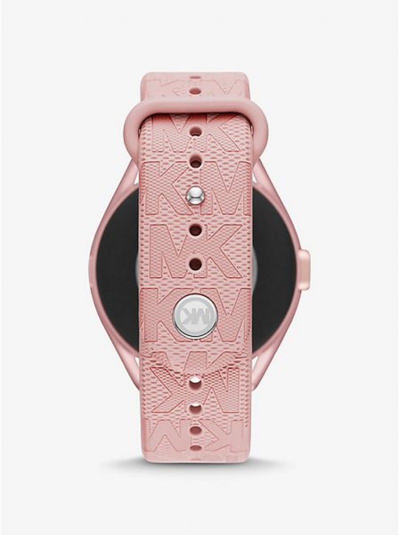 Relojes Michael Kors Michael Kors Access Gen 5e Mkgo And Logo Rubber Smart Mujer Rosas | 679253-VRX