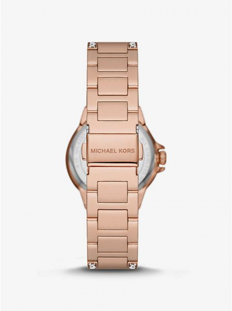 Relojes Michael Kors Mini Camille Pave Mujer Rosas Doradas | 398056-RBY