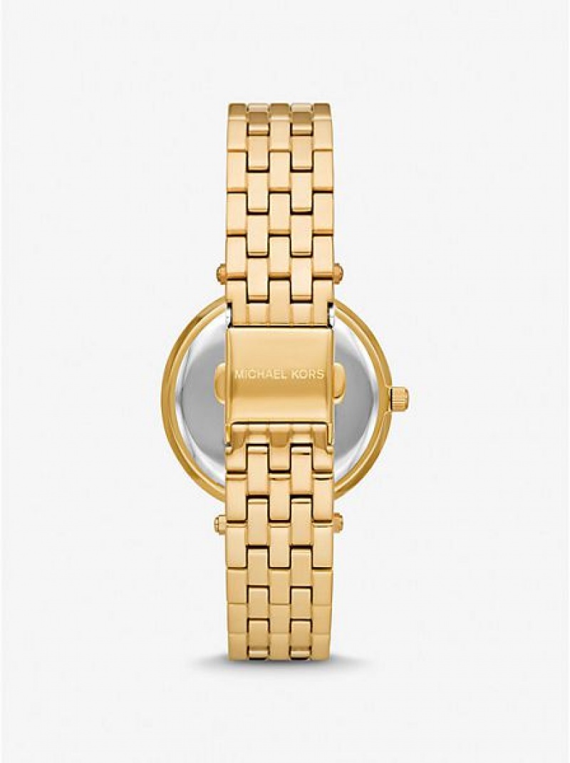 Relojes Michael Kors Mini Darci Pave Mujer Doradas | 327465-ZCX