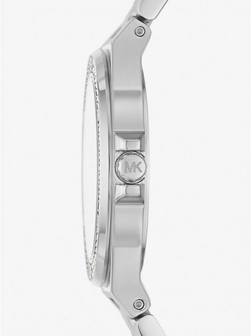 Relojes Michael Kors Mini Lennox Pave Mujer Plateadas | 452901-MOL