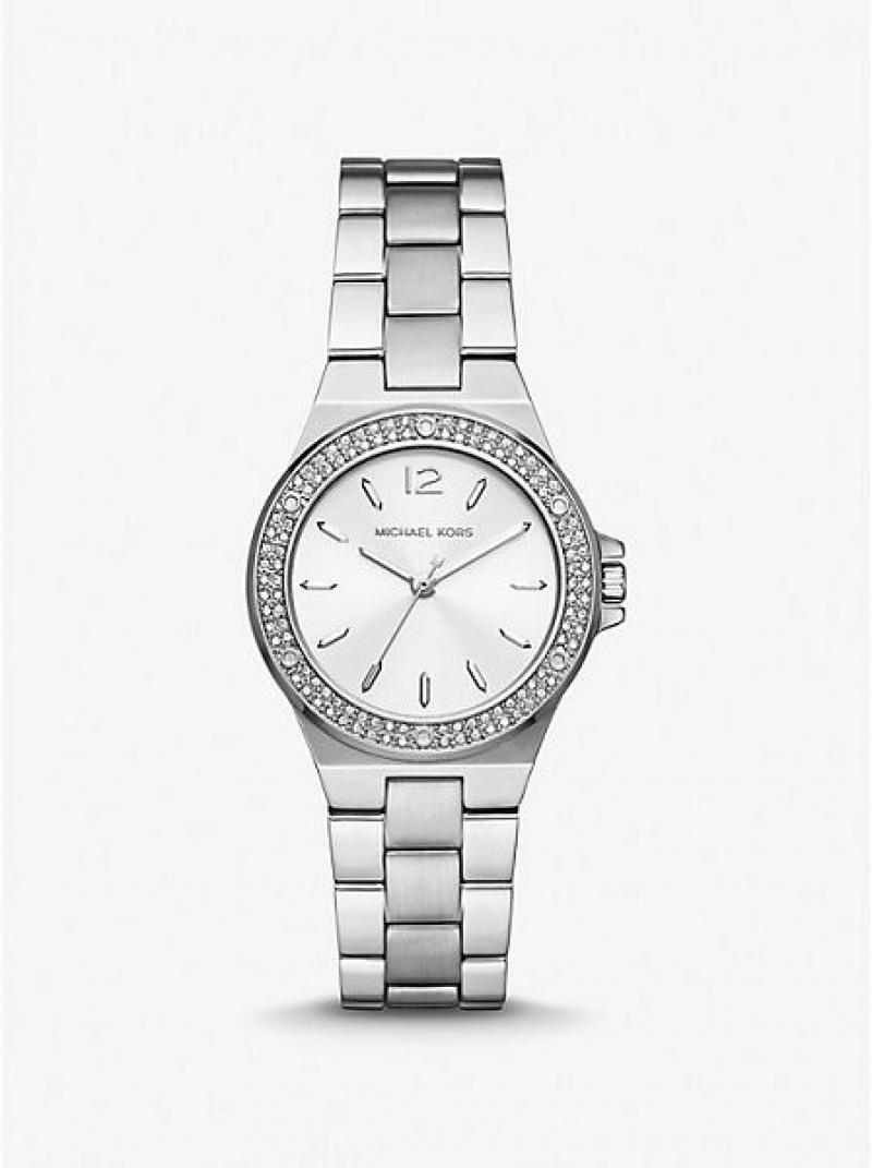 Relojes Michael Kors Mini Lennox Pave Mujer Plateadas | 452901-MOL