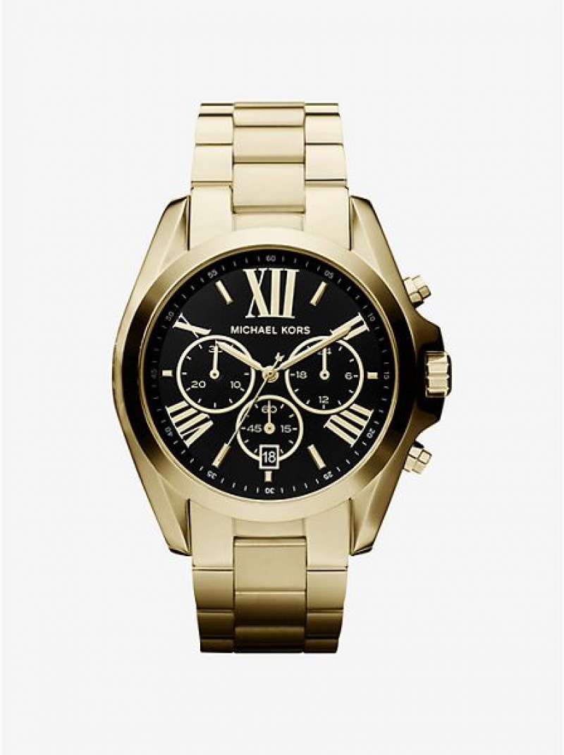 Relojes Michael Kors Oversized Bradshaw Mujer Doradas | 257146-ZCF