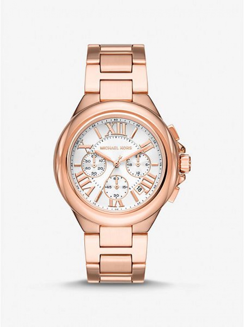 Relojes Michael Kors Oversized Camille Mujer Rosas Doradas | 389726-DLV