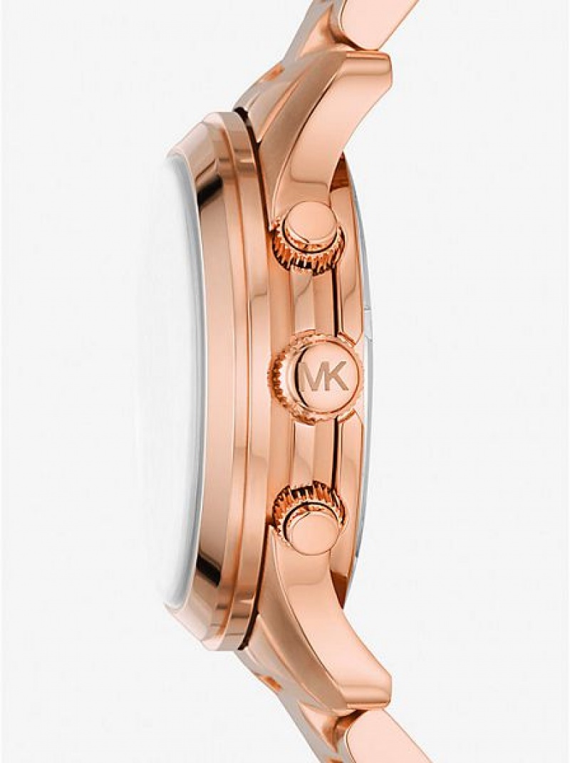 Relojes Michael Kors Runway Mujer Rosas Doradas | 710645-DNL