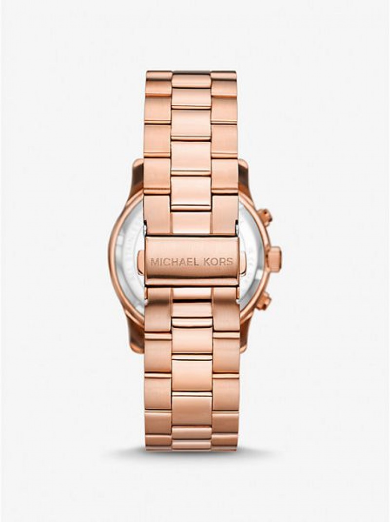 Relojes Michael Kors Runway Mujer Rosas Doradas | 710645-DNL