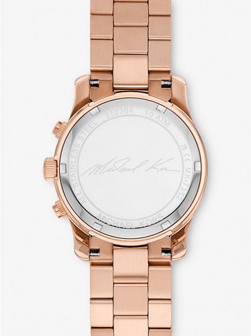 Relojes Michael Kors Runway Mujer Rosas Doradas | 710645-DNL