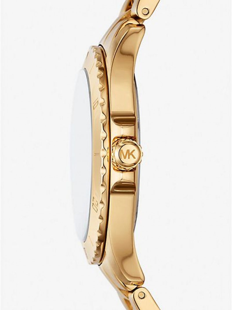 Relojes Michael Kors Slim Everest Hombre Doradas | 521947-HSK