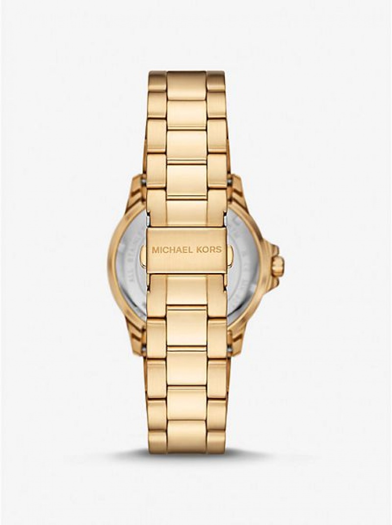 Relojes Michael Kors Slim Everest Hombre Doradas | 521947-HSK