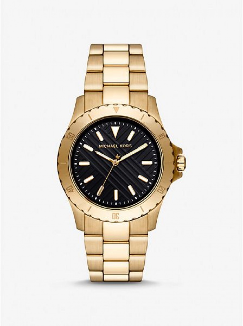 Relojes Michael Kors Slim Everest Hombre Doradas | 521947-HSK