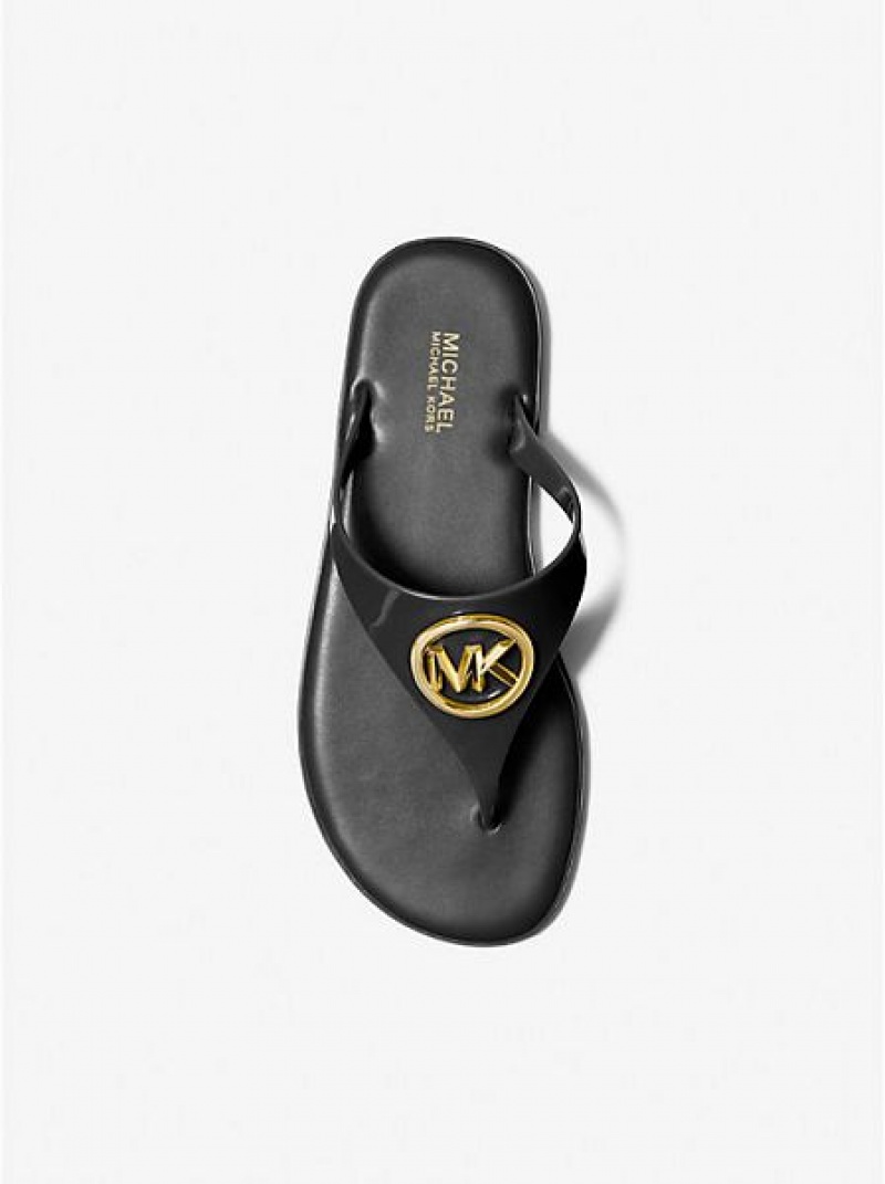 Sandalias Michael Kors Carmen Pvc Jelly Mujer Negras | 036754-SMR