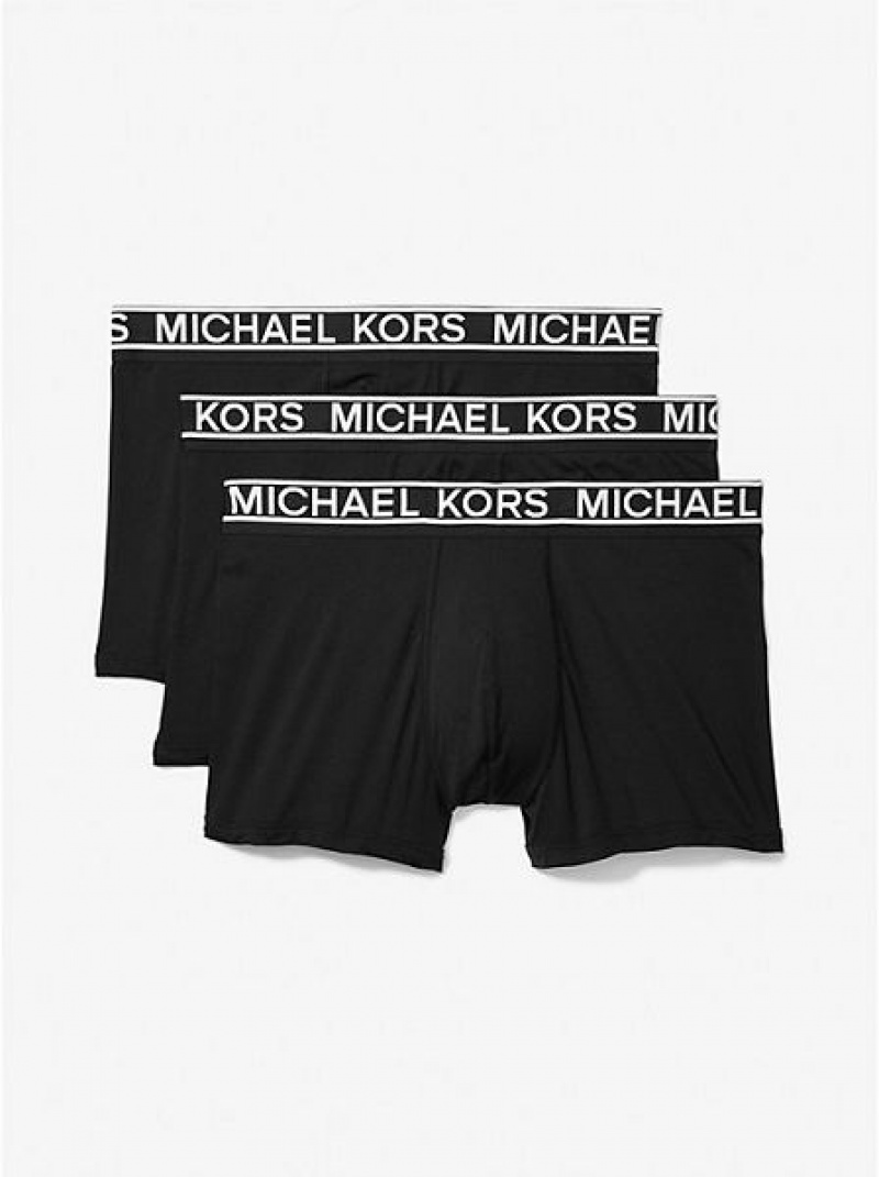 Trunks Michael Kors 3-pack Algodon Hombre Negras | 482613-HWO