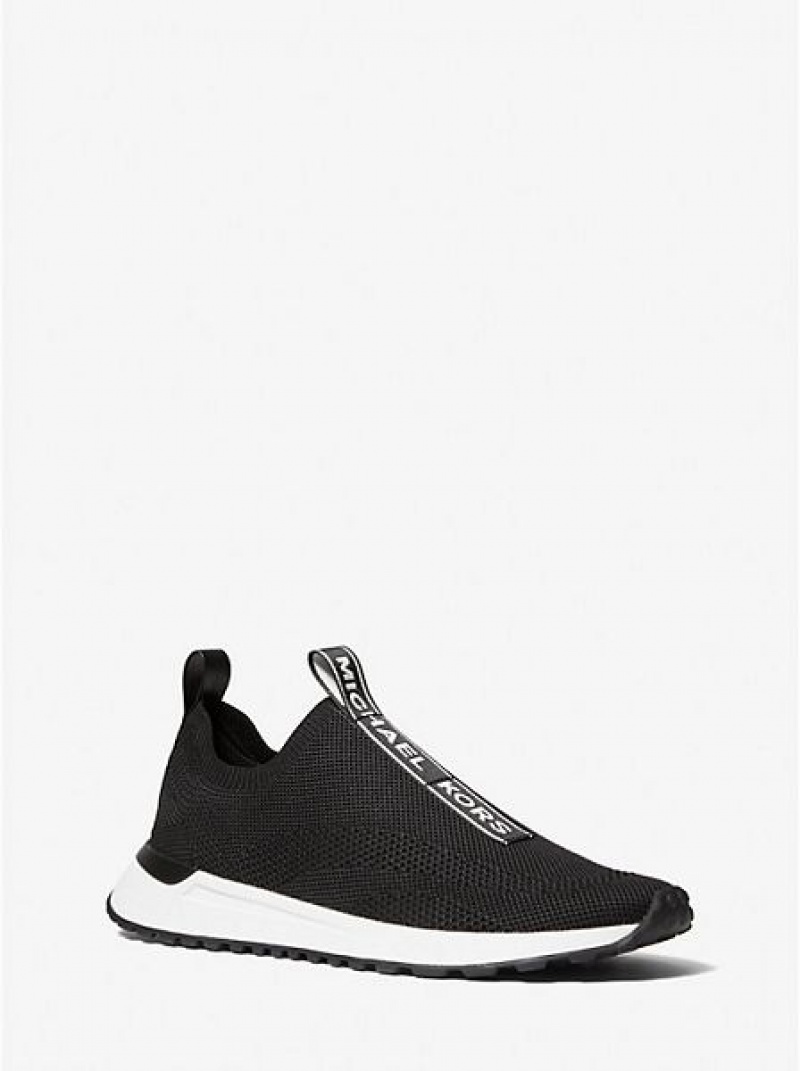 Zapatillas Michael Kors Miles Stretch Knit Hombre Negras | 294085-TZP